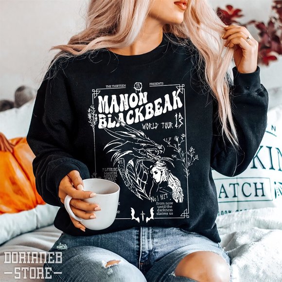 Comfort Colors Manon Blackbeak Throne of Glass Shirt, Merch Rowan Whitethorn Cre - Picture 6 of 7